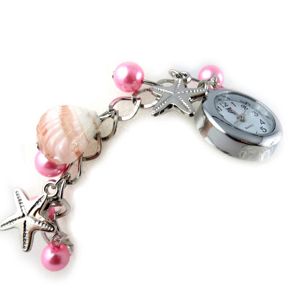 Les Trésors De Lily [K8949] - Pembe 'Scarlett' bileklikli saat