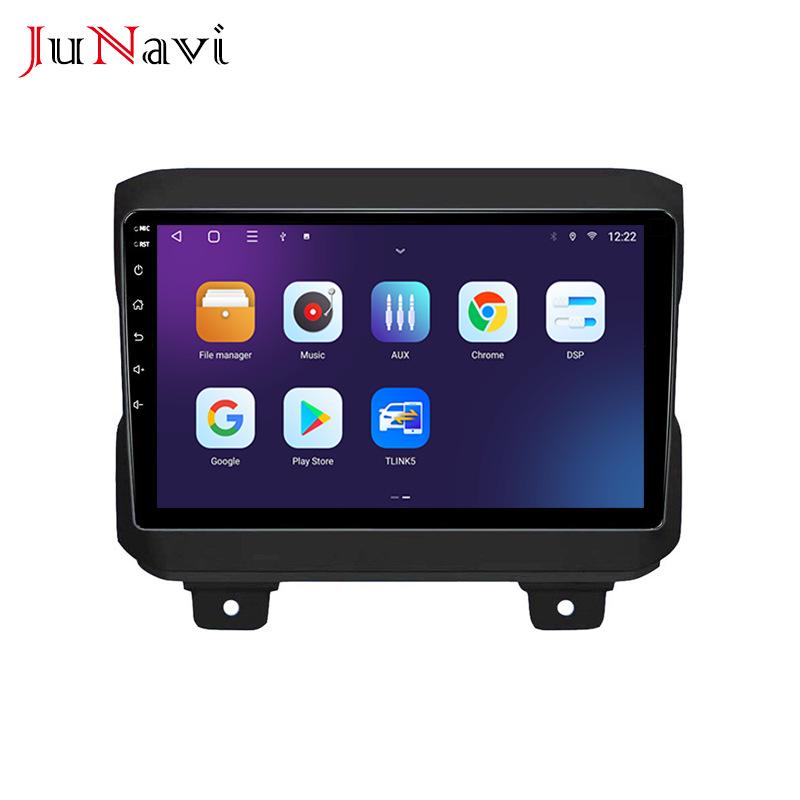 Compatible with 2018 Jeep Wrangler: Android Large Screen, Central Control GPS, Bluetooth, Wireless CarPlay