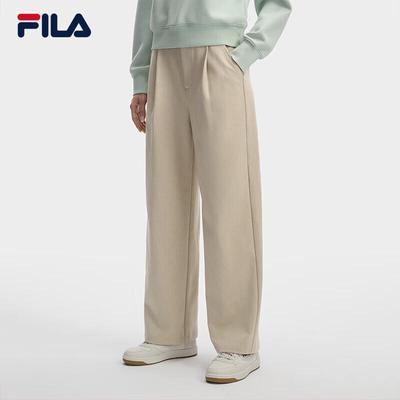 Women's Basic Woven Straight-Leg Pants