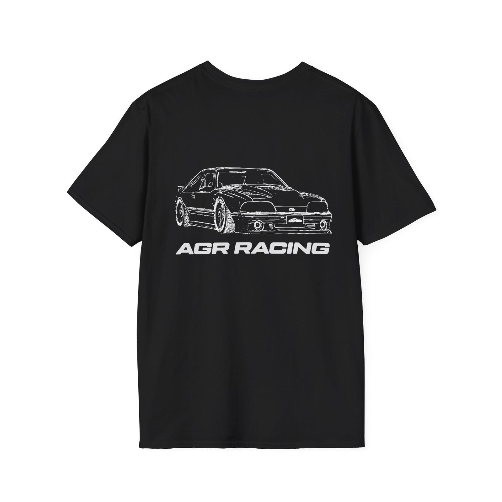 AGR Racing Mustang Outline T-Shirt | Car Silhouette Racing Logo XL
