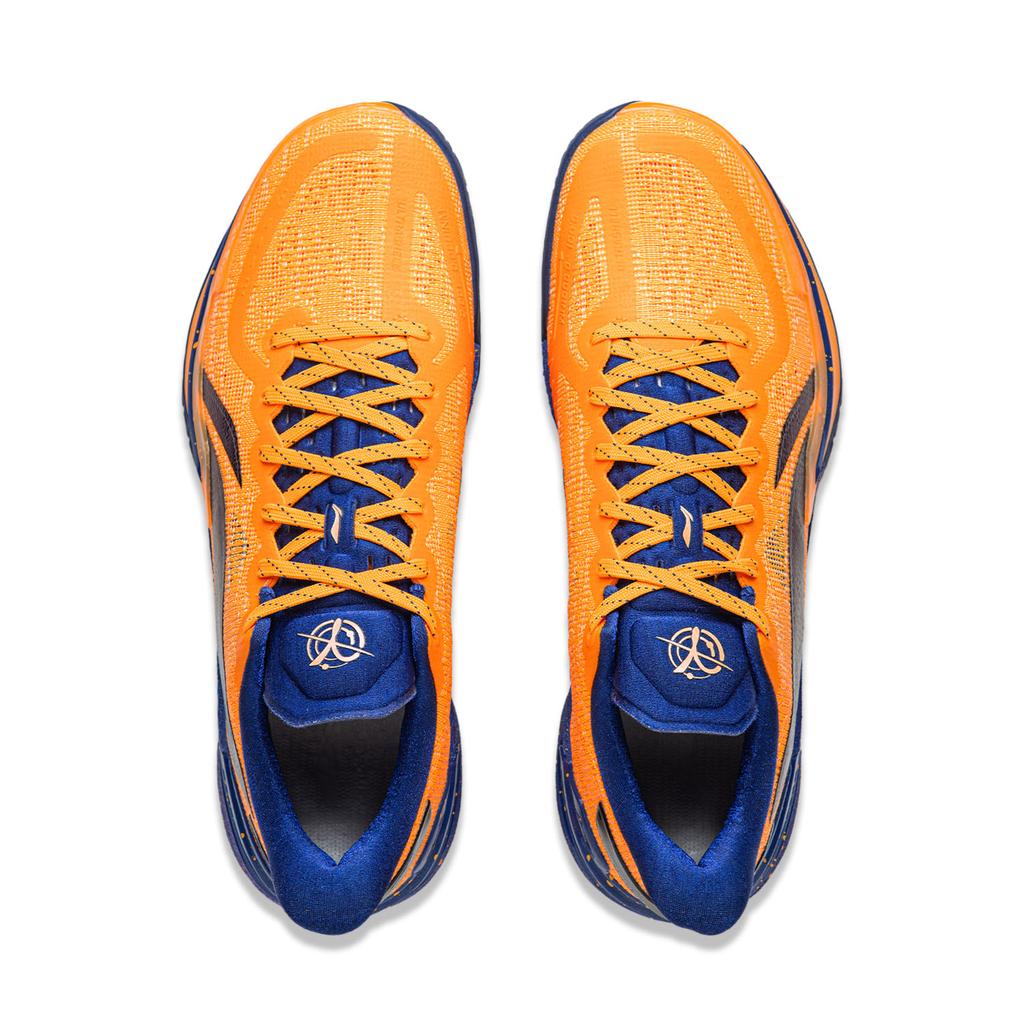 Li Ning Gamma Cushioning Slip Resistant Abrasion Resistant Low Top Basketball Shoes Men's Orange ABAV035-10