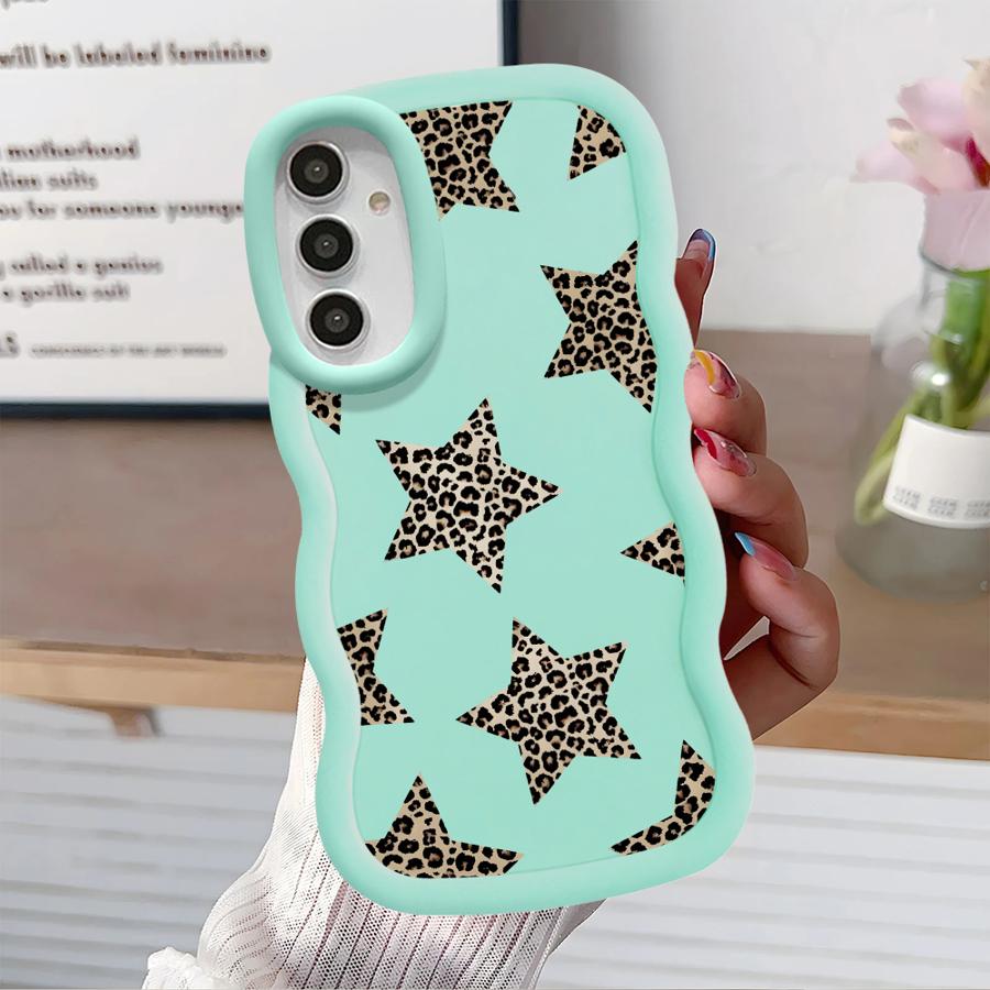 Brown Leopard Print Soft Phone Cover Case for Samsung Galaxy A16 A52 A12 A14 A13 A21s A11 A15 A05 A03 A04 A22 A06 A23 A53 A33
