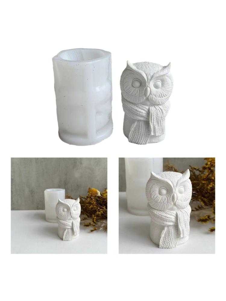 Soap Molds Candle Moulds Small Owl Shaped Silicone Crafts Mould Silicone Material Perfect Gift for Hand-Making Lover