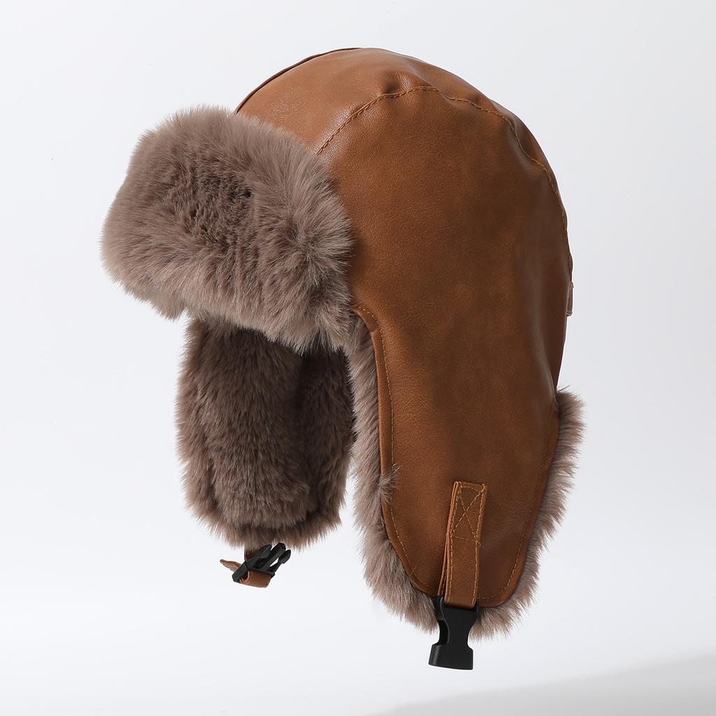 Winter Windproof Ear Protection Hat Cold Winter Thunder Hat Piled Thickened Warm Cotton Hat