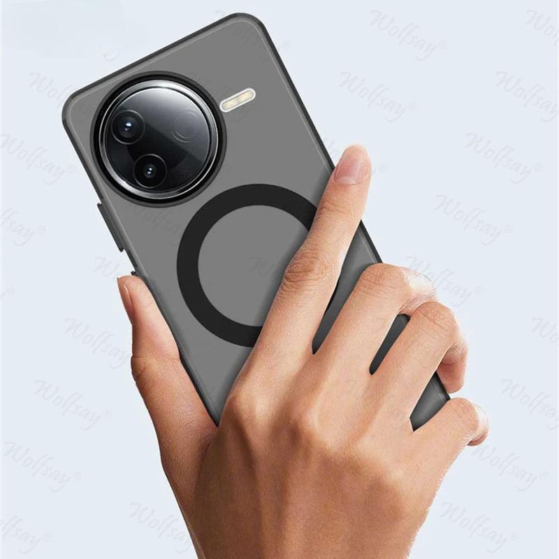 Transparent Case For Xiaomi Poco F7 Pro Case Poco F7 Pro F7 Ultra Magnetic Adsorption Wireless Charge Cover For Poco F7 Pro Case