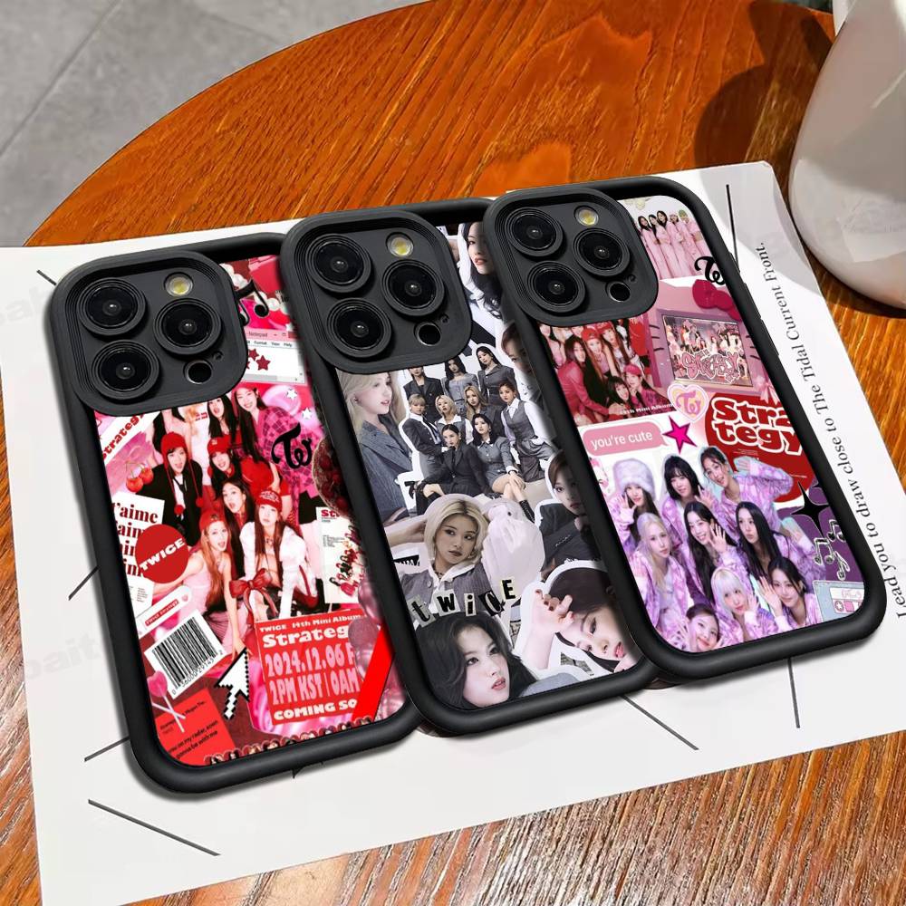 Kpop T-TwiceS Phone Case For Iphone 17 16 Pro Max 15 14 13 12 11 Plus Cover Soft TPU