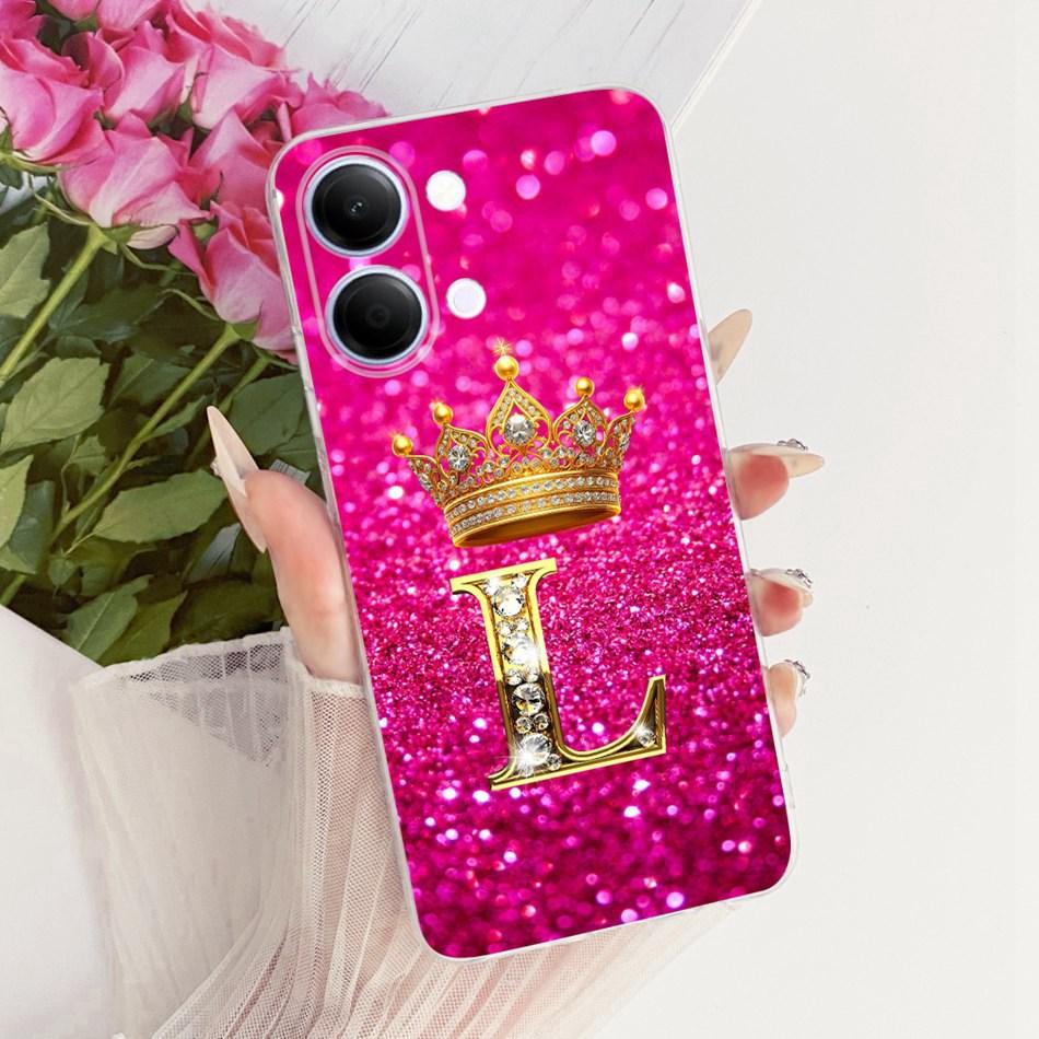 For Vivo Y05 Y11d 2026 Fashion Crown Letter Phone Case For Vivo Y11D Y05 4G Soft Silicone TPU Cases
