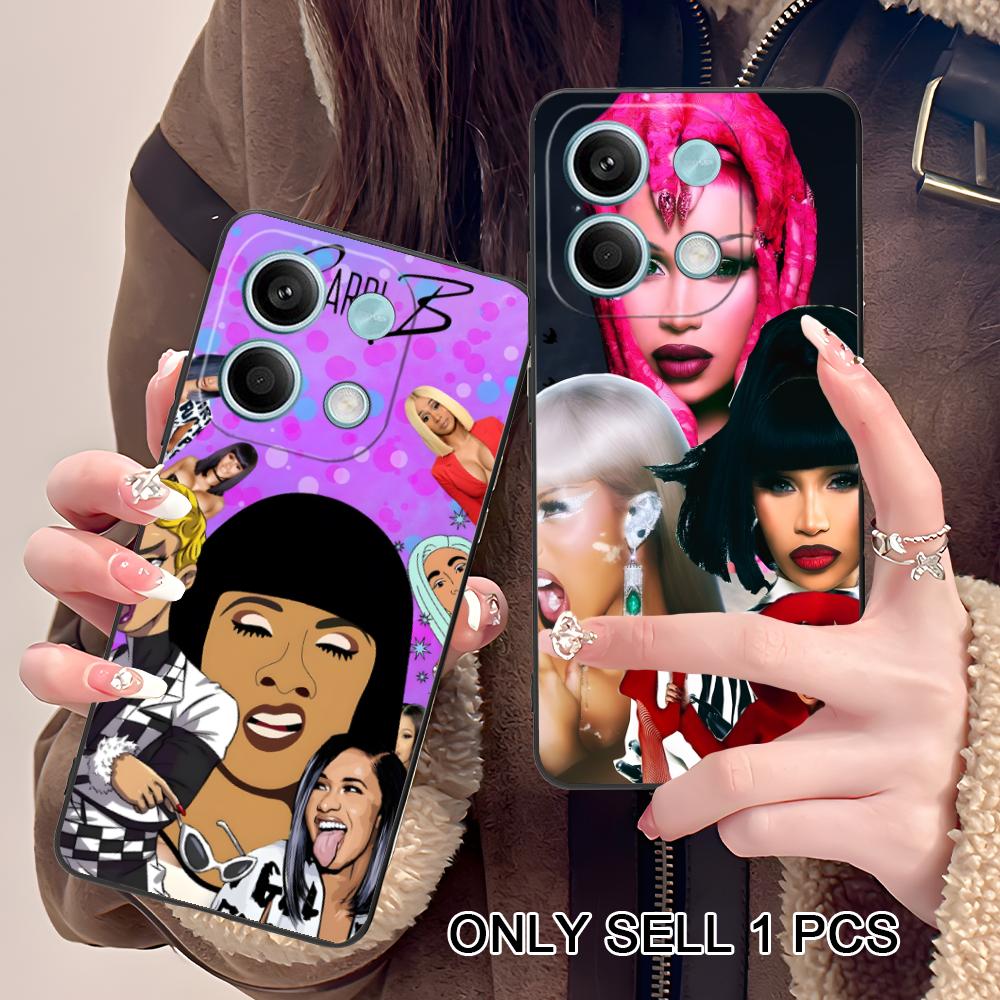 Cardi B Matte TPU Mobile Phone Case for POCO F8 F7 F6 F5 F4 F3 F2 Pro GT C75 C71 C65 C61 C40 Pro Ultra Colorful Cover
