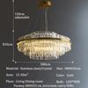 French luxury crystal chandelier Nordic modern home lighting living room LED chandelier room decoration indoor ceiling light