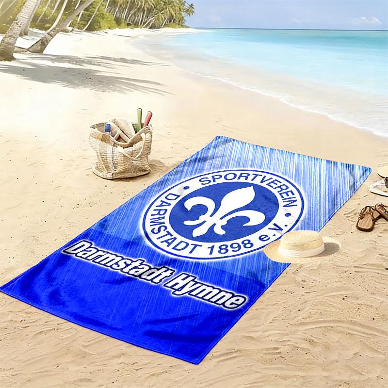 Darmstadt Spirit Print Strandtuch, Großes Weiches Schnelltrocknendes Handtuch für Strand Camping Schwimmen