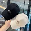 Korean Embroidered Alphabet Baseball Cap for Men and Women Young Couple Students Hard Topped Baseball Hat Japanese Retro Sun Hat
