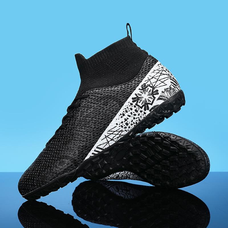 New High-top Men's and Women's Adult TF Broken Nails FG Long Nails Student Competition Men's Football Shoes AG Long Nails Training Shoes