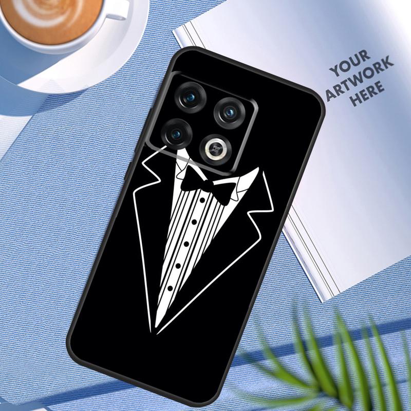 Suit and Tie Case For OnePlus 12 11 12R 10 9 Pro 10R 9R 8T 10T Nord 2 2T CE 3 Lite CE4 N10 N20 N30 Cover