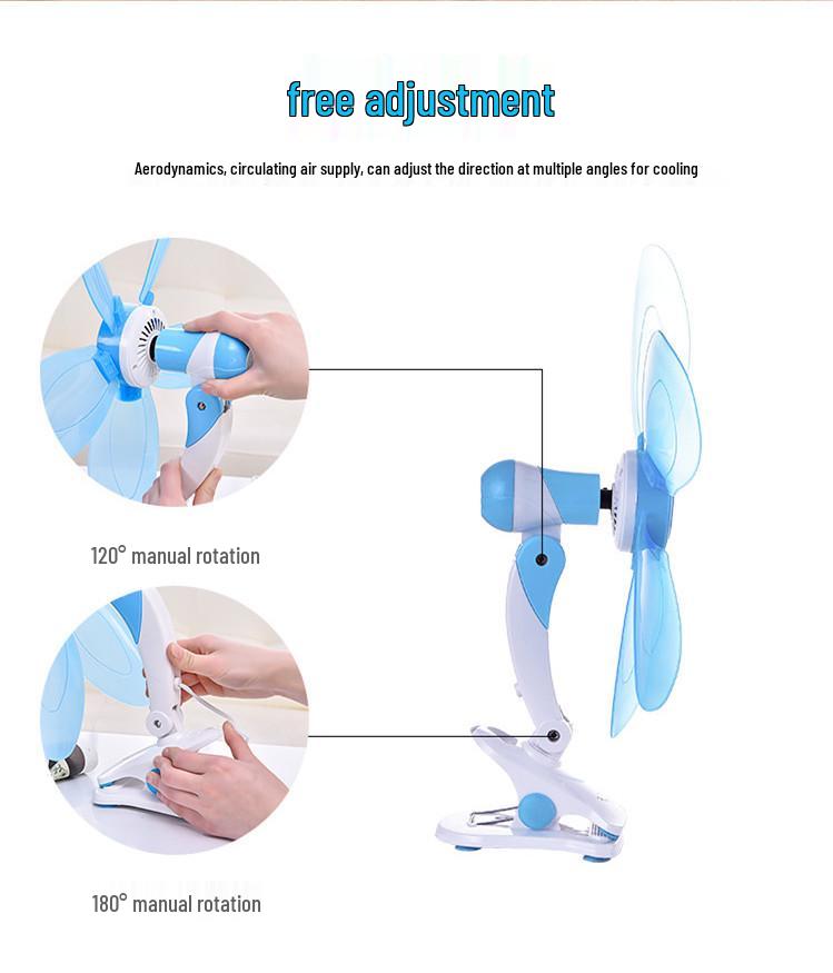 Kompaktowy Energooszczędny Wentylator Biurkowy z Niskim Poziomem Hałasu do Biura i Akademików