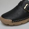Men's Casual Leather Sneakers Handmade Outdoor Low-top Shoes