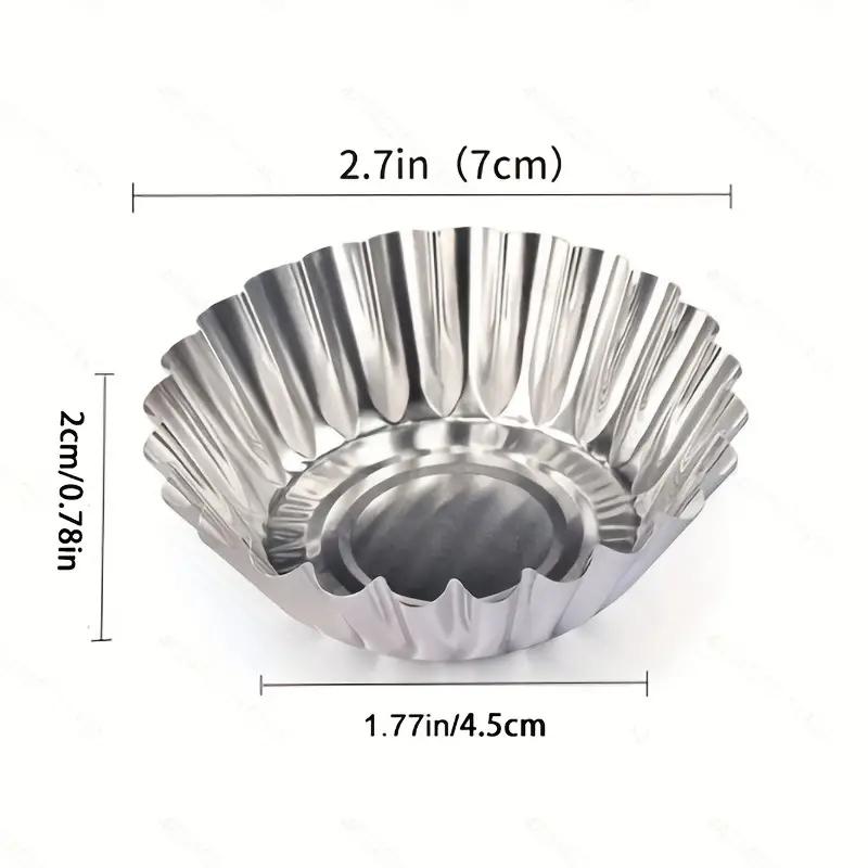10/20/30 Pezzi Stampo per Tarte all'Uovo Buona Conducibilità Termica Leggero e Durevole Facile da Sformare per Cuocere Mini Tarte Torte Cupcake Muffin