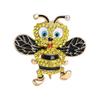 Lovely Rhinestones Bee Brooches Sparkling Vintage Enamel Brooch Pins Beautiful Metal Insects Brooches Lady Accessories