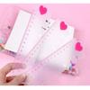 Plastics Bookmark Ruler Clear Scale Measuring Ruler Durable Loose Leaf Hand Ledger Ruler  Student