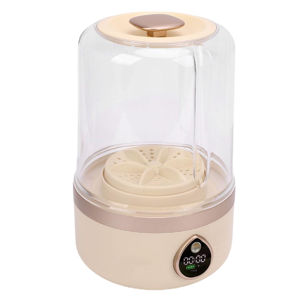 Underwear Washing Machine USB Plug in Portable Deep Clean 2 Modes Underwear Washer with Time Display for Socks Panties