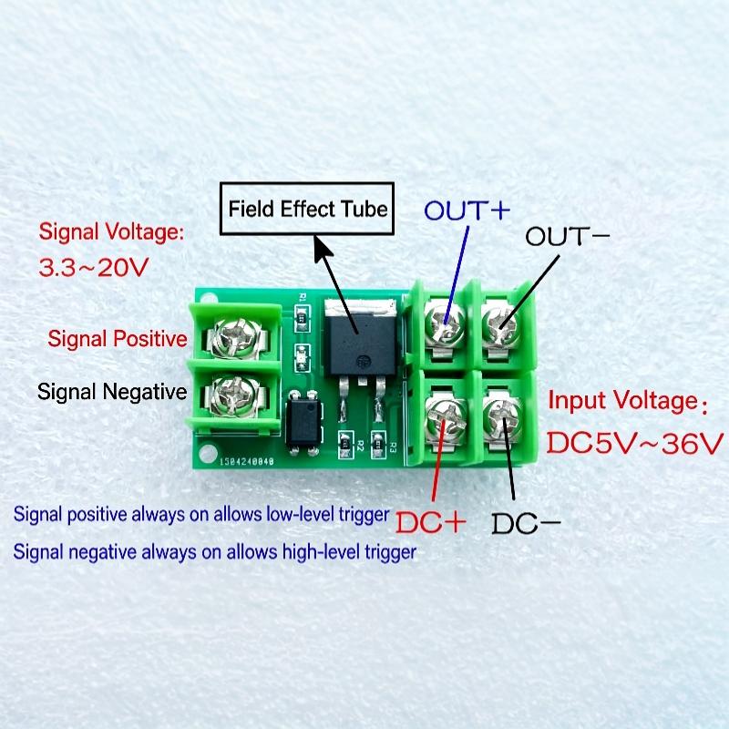 Mosfet Switch Control Board Pulse Trigger Dc Control High Efficiency For Diy Industrial Circuit Projects