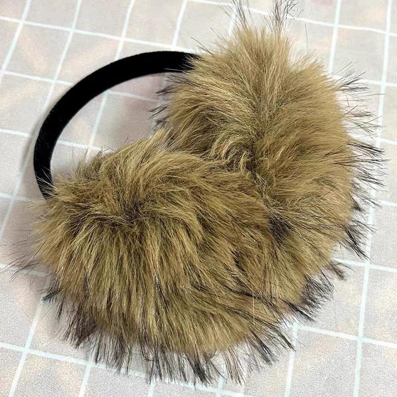 Winter Imitation Fur Earmuffs for Women Girls Plush Ear Muffs Outdoor Cold Protection Ear Covers Vintage Y2k Punk Warm Earmuff
