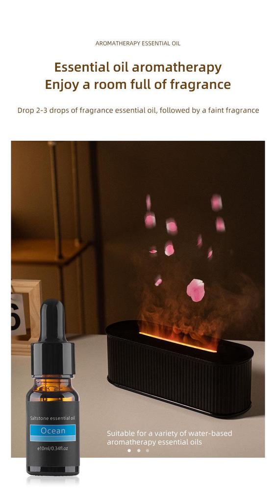 Silent Flame USB Humidifier & Aroma Diffuser with Colorful Night Light