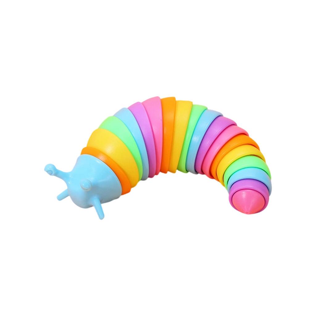 Stackable Caterpillar Toy for Toddlers Educational Segment Puzzle Early Learning Plastic Material for Children Playroom Nursery