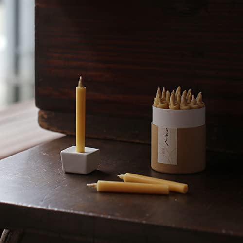Daiko Japanese Candles Rice Candles, No. 1 (1 momme), 20 pieces