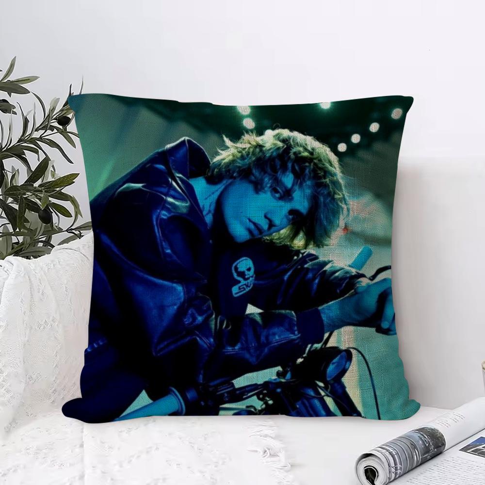 Sale JJustin B Bieber Cushion Cover Eco Linen Pillow Case DoubleSided Print Breathable Durable Zipper Home Decor Gift