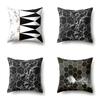 Nordic Style Ins Marble Polyester Pillowcase Car Decoration Home Printed Waist Cushion Pillowcase