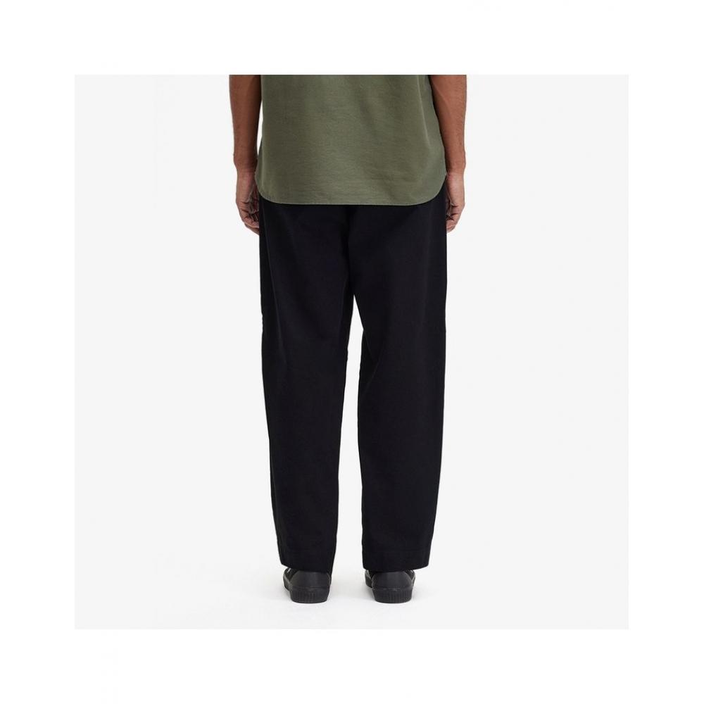 Fred Perry Straight Leg Twill Trousers   Black Afpm243t512 102