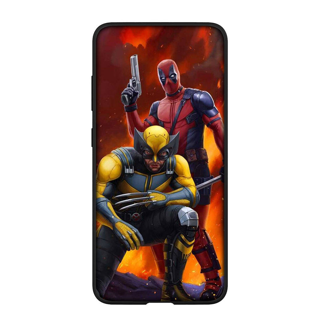 Phone Case for iPhone 17 16 15 Plus 16E Huawei P30 P20 Lite Y9 Redmi Note 14 12 11 13 Pro Max OPPO A60 A80 A40 A18 A38 Comics Wolverine Deadpool Cover