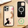 Dachshund Cartoon  Phone Case For iPhone 17,16,15,14,13,Pro,Max,Plus,Magnetic For Magsafe Wireless Charging