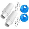 Pool Hose Adapter Kit With 11238 B Adaptors For 1-1/4 1-1/2 Inch Hoses Clamps Connectors Set For Ground Pool Pumps