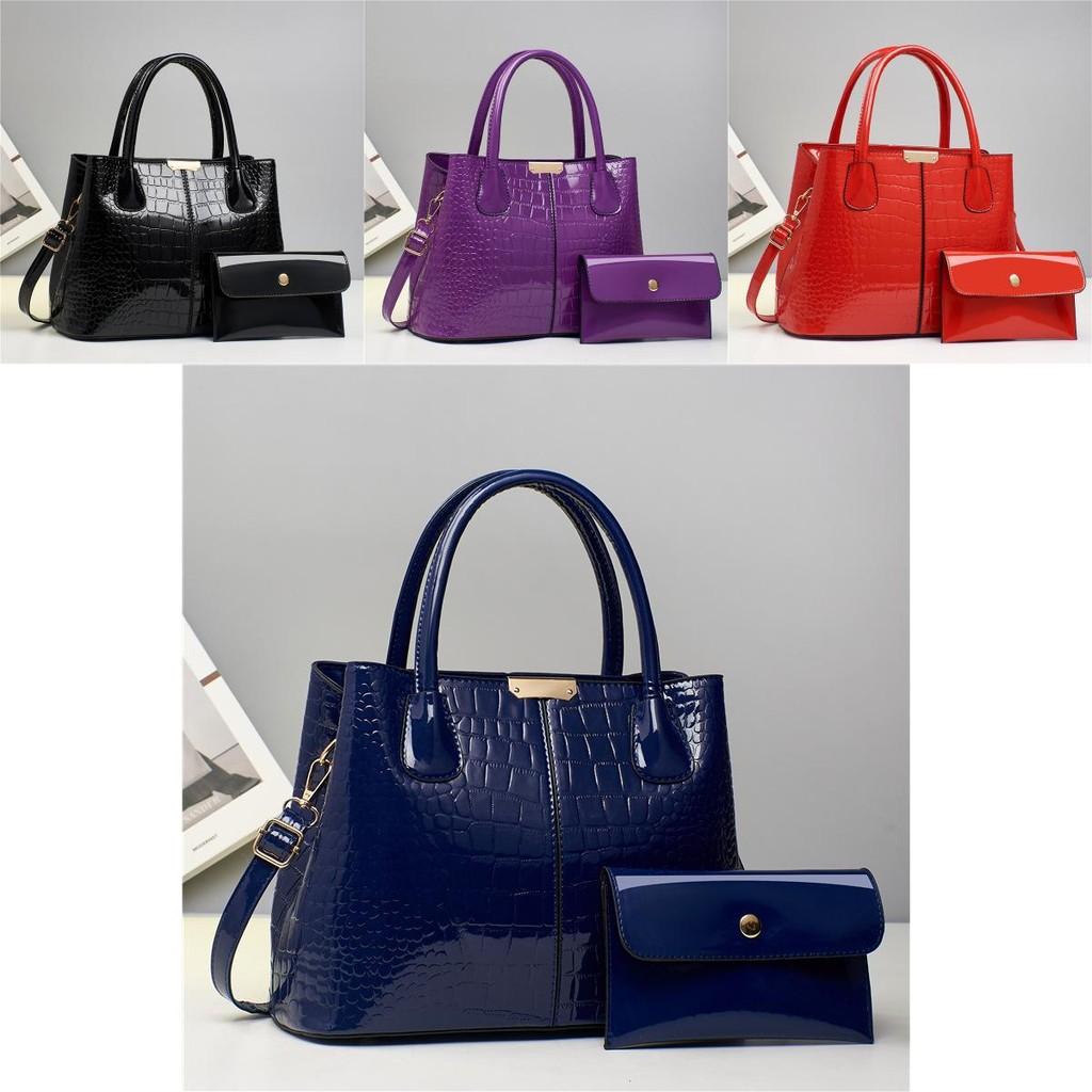 Fashionable Crocodile Pattern Shoulder Crossbody Mother Bag Stylish Pu Handbag For Women Autumn Winter