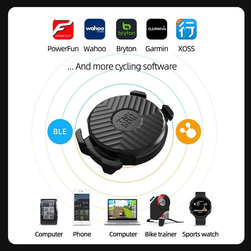 ThinkRider C5 Geschwindigkeits- und Trittfrequenzsensor Fahrradcomputer Tacho ANT+ BLE Rennrad MTB Kompatibel Für GARMIN Bryton