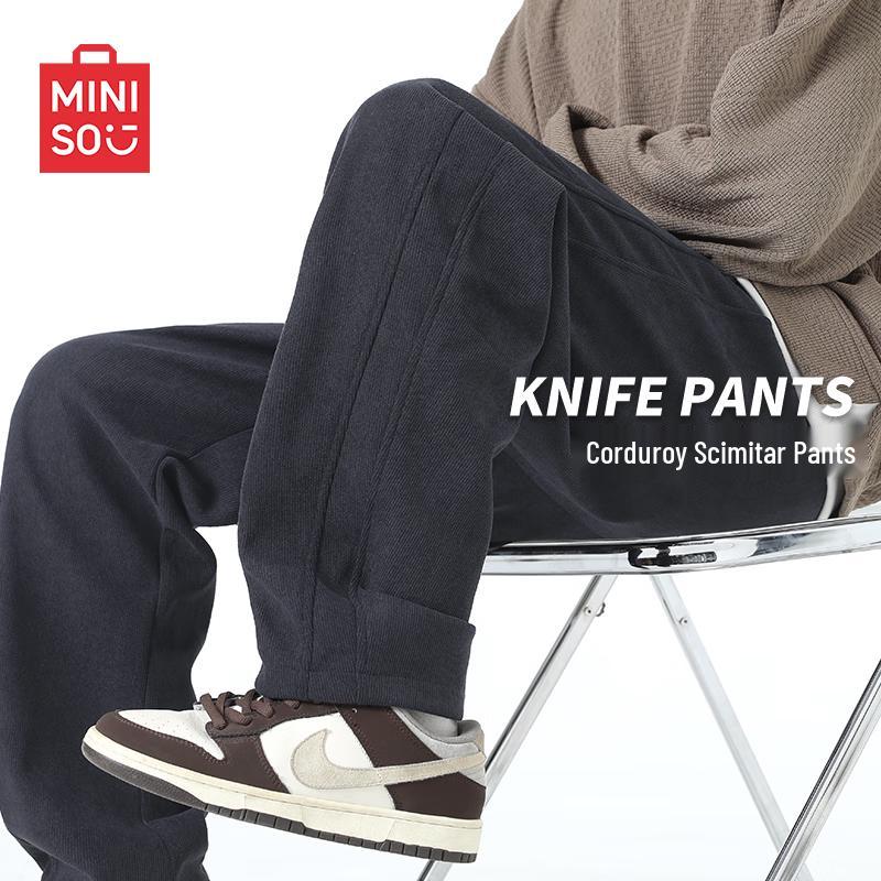 

MINISO Men s Fall Corduroy Chenille Straight-Leg Trousers 3XL