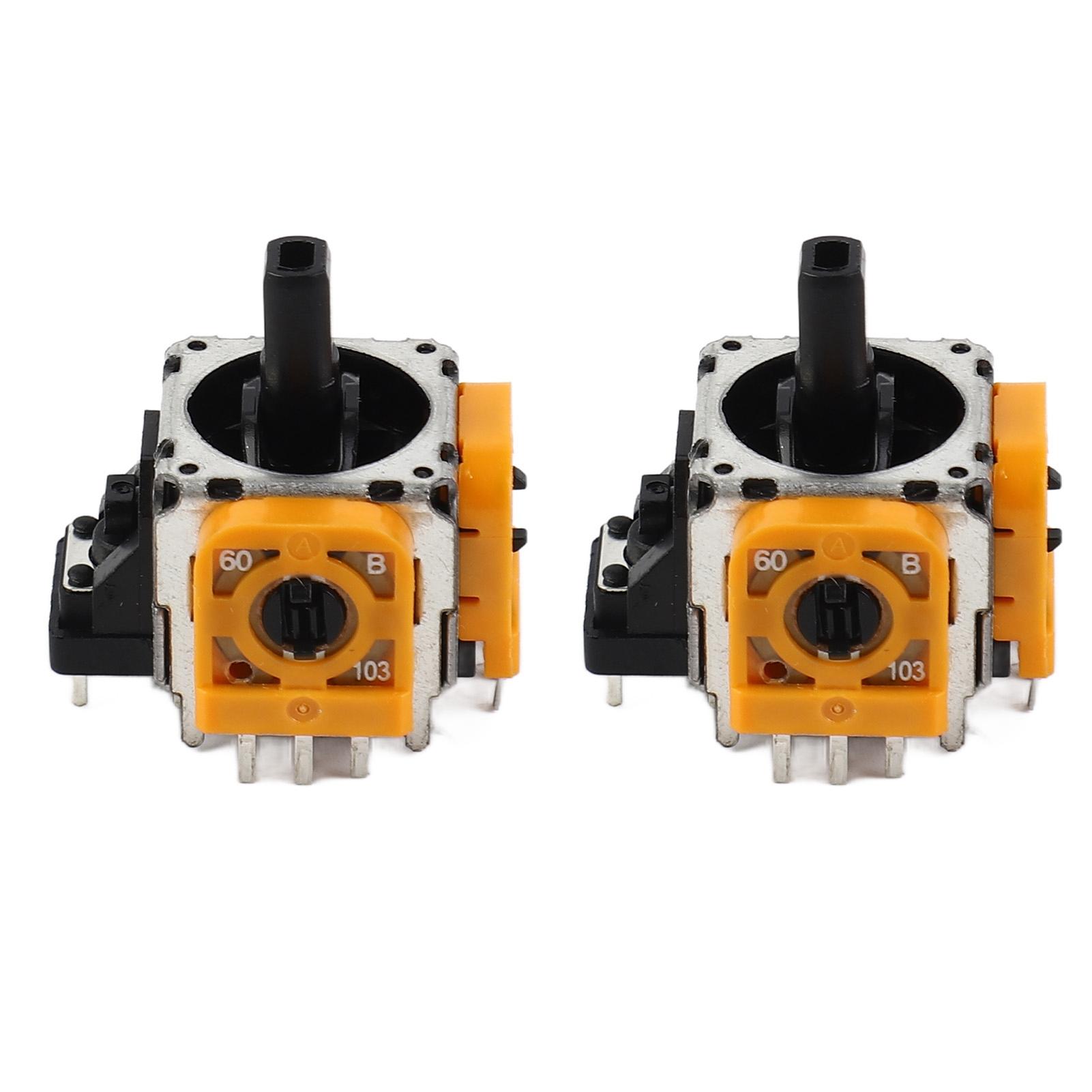 

2Pcs Hall Effect 3D Analog Sensor Joystick Module Rocker Replacement 3D Analog Sensor Potentiometer