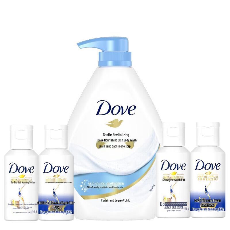 Dove Gentle Revitalizing Body Wash & Hair Care Bundle