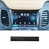 Carbon Fiber Interior Navigation Display Upper Cover Trim For Chevrolet Impala
