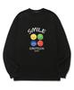 Wissi Smile Emoticon Long Sleeve T-Shirt (Wls007) Black