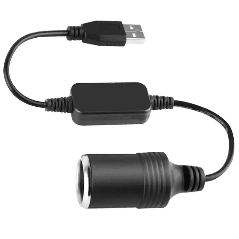 1PC 5V 2A USB Male to Female Adapter Converter Car Electronics Accessory - USB to 12V Cigarette Lighter Socket