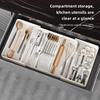 Retractable Desktop Drawer Organizer for Cutlery and Chopsticks