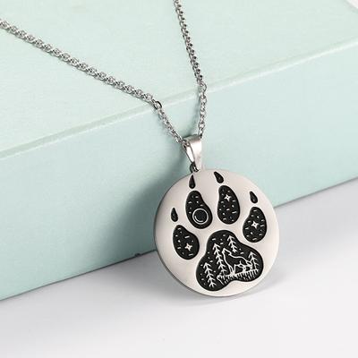 COOLTIME Animal Dog Wolf Cat Claw Wisiorek Naszyjnik dla Kobiet Mężczyzn Stal nierdzewna Therian Naszyjniki Najlepsi Przyjaciele Para Biżuteria