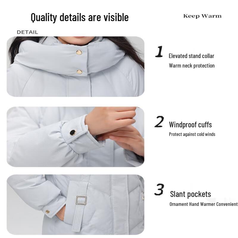 Yalu Women's Mid-Length Down Jacket