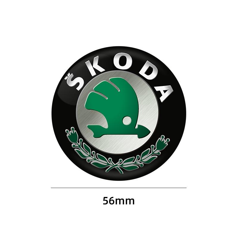 AAAIZ1 56MM Wheel Hub Cap Sticker Car Caps Rim Stickers Badge Cover For Skoda Octavia KAMIQ KODIAQ SUPERB RAPIDFABIA YETI