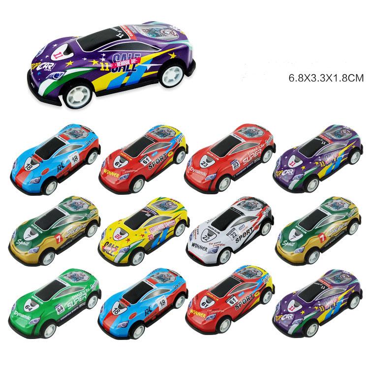 Mini Toys  Graffiti Tin Cars 48 Pcs Alloy Iron Graffiti Pickup Truck Table Mounted Accessories Model Car
