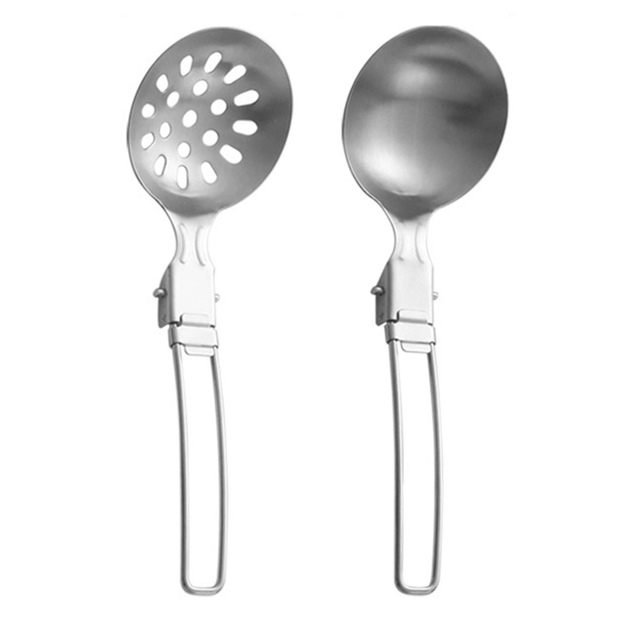 Stainless Steel Cookware Set, Portable Collapsible Handle Kitchen Utensils Space-Saving Storage Cooking Tools for Camping Outdoor Travel Home Backpack