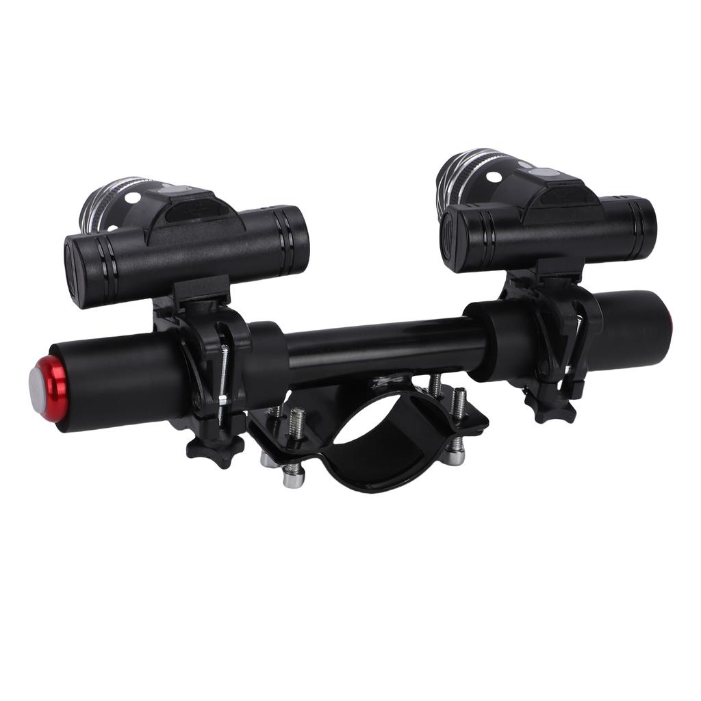 Scooter Handlebar Headlights Aluminum Alloy USB Rechargeable Bike Front Lights for 45-52mmCelsius 1.77-2.05inch Pole Diameters