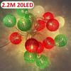 LED Cotton Balls String Lights Lantern Battery or USB Powered Wedding Home Party Ornament Lighting Stings Christmas Decoration